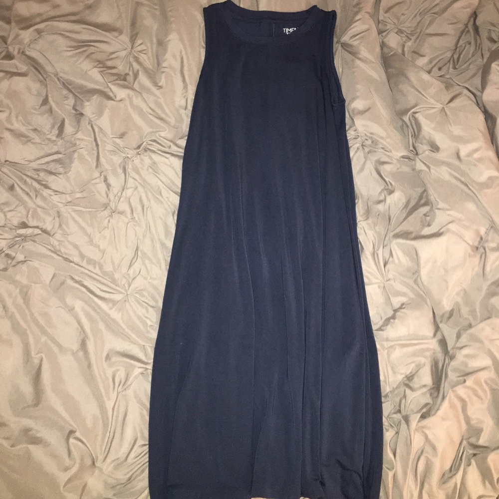 Navy Blue Time and Tru Dress with Pockets